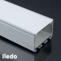 Lumines Alu profil eloxált Lumines (Iledo) LED szalaghoz, opál