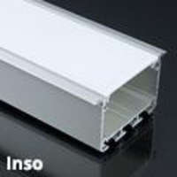 Lumines Alu profil eloxált Lumines (Inso) gipszkartonba, LED szalaghoz, opál