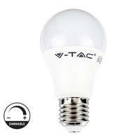 V-Tac LED lámpa E27 (9W/200°) Körte Smart , hideg fehér kapcsolóval dimmelhető
