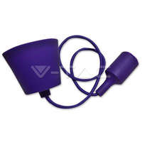 V-Tac Szilikon minimal függeszték (E27)- 1 égős- lila színű búra