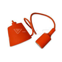 V-Tac Szilikon minimal függeszték (E27)- 1 égős- narancssárga színű búra