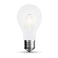 V-Tac LED lámpa E27 Filament 10Watt 300° Körte opál hideg fehér