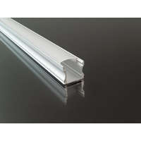 Alu-LED Alumínium profil eloxált led szalaghoz, surface 2, opál búrával