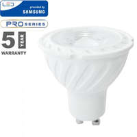 V-Tac LED lámpa GU10 (6,5W/110°) meleg fehér PRO Samsung