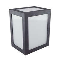 V-Tac Cube oldalfali dekor lámpatest, 12W, fekete, meleg fehér