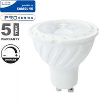 V-Tac LED lámpa GU10 (6,5W/110°) Dimmelhető - hideg fehér PRO Samsung