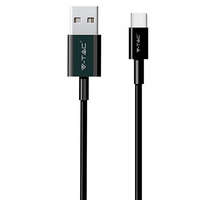 V-Tac Pearl USB - USB-C adatkábel, töltőkábel (1 méter) fekete - USB 2.0