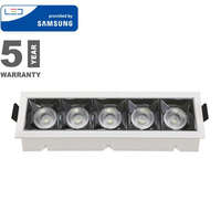 V-Tac Szpot LED lámpa (20W /12°) természetes fehér, téglalap forma, süllyesztett, PRO Samsung