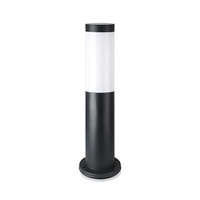 V-Tac Kültéri fekete állólámpa E27 foglalattal, rozsdamentes acél, 45 cm