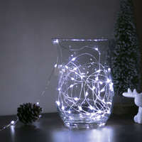 Family Karácsonyi LED fényfüzér - 5 m - 50 LED - hidegfehér - 3 x AA