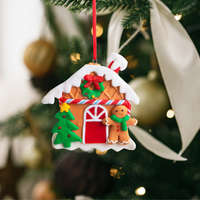Globiz Karácsonyi mágneses dekoráció - 2 az 1-ben - mézeskalács házikó mézivel - 85 x 75 mm