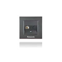 Panasonic Panasonic Karre Plus RJ45 CAT 5E FALI ALJZAT fekete (keret nélkül)