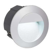 EGLO ZIMBA-LED kültéri falbaépithető LED-es süllyesztett lámpa 2,5W ezüst IP65