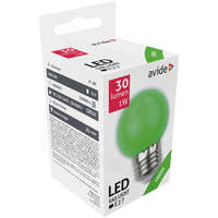 Avide Avide Dekor LED fényforrás G45 1W E27 Zöld