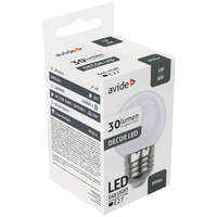 Avide Avide Dekor LED fényforrás G45 1W E27 Fehér