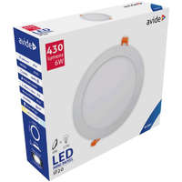 Avide Avide LED Beépíthető Kerek Mennyezeti Lámpa ALU 6W CW 6400K