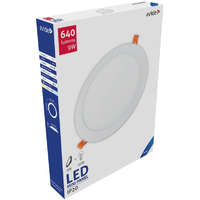 Avide Avide LED Beépíthető Kerek Mennyezeti Lámpa ALU 9W CW 6400K