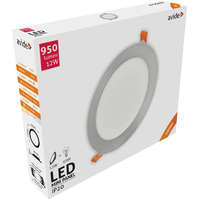 Avide Avide LED Beépíthető Kerek Mennyezeti Lámpa ALU Szatén Nikkel 12W NW 4000K