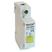 Tracon Sorolható jelzőlámpa, sárga 250V AC, 0.6W, Glimm