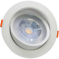 Tracon Beépíthető álmennyezeti LED lámpatest, forgatható 200-240 V, 50Hz, 7W, 4000K, 450lm, 38°, IP20, EEI=G
