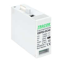 Tracon T2 DC típusú V túlfeszültség levezető, betét 1000V