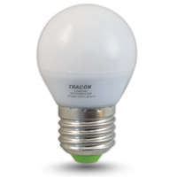 Tracon LED lámpa E27 (5W/250°) Kisgömb meleg fehér
