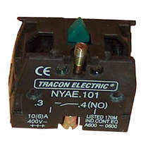 Tracon Érintkező-egység fémalapra szerelt nyomógombokhoz 1×NO, 3 A/400 V