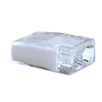 Tracon Csavar nélküli vezetékösszekötő, átlátszó/fehér 2×0,5-2,5mm2, 450VAC, max. 16A