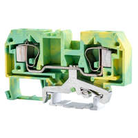 Tracon Védővezető ipari sorozatkapocs, rugós, sínre, zöld/sárga 800V 57A 0.2-10 mm2 2P