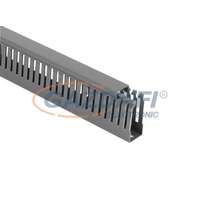 MUTLUSAN MUTLUSAN Perforált kábelcsatorna fedéllel, szürke, 25x60, 2m