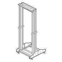 LEGRAND LEGRAND 046395 nyitott rack 19" 42U MAG: 1956 SZÉL: 540 MÉLY: 640 szürke két tatóbordás MAX: 300 kg LinkeoRACK