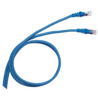 LEGRAND LEGRAND 051762 patch kábel RJ45-RJ45 Cat6 árnyékolt (F/UTP) PVC 1 méter kék d: 6mm AWG26 LCS3