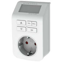 GAO GAO 0743H digitális heti időkapcsoló, max. 98 ki-be kapcsolás/hét, visszaszámlálás és véletlenszerű kapcsolás, 3680W, fehér, 230V