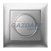 ELEKTRO-PLAST ELEKTRO-PLAST 1417-06 "Sentia" fényerőszabályzó kapcsoló, süllyesztett, ezüst, IP44, 40-400W, kerettel