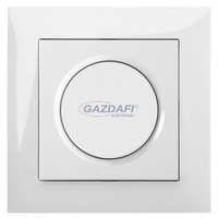 ELEKTRO-PLAST ELEKTRO-PLAST 1417-10 + 1471-00 "Sentia" fényerőszabályzó kapcsoló, süllyesztett, fehér, 40-400W, IP20, 250V, 10A, kerettel
