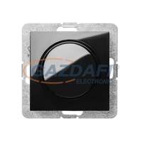 ELEKTRO-PLAST ELEKTRO-PLAST 1417-58 "Sentia" fényerőszabályzó kapcsoló, süllyesztett, fekete, IP44, 40-400W, keret nélkül