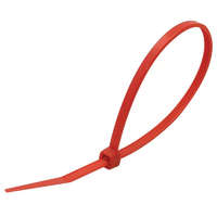 TRACON TRACON 150P Normál kábelkötegelő, piros 140×3.6mm, D=2-36mm, PA6.6, 100 db/csomag