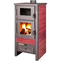 SG PRO 2211508 TAURUS Kályha, bordó, 12 kW, 60-80 m2