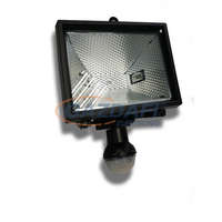 DÜWI DÜWI 25919 Energiatakarékos reflektor mozgásérzékelővel R7S ,fényforrás nélkül, IP44 , 500W ,fekete