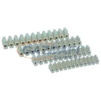 ELMARK ELMARK csavaros vezetékösszekötő, 12 tagú, 10A, 6mm2, fehér