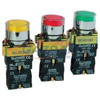 ELMARK ELMARK LED-es ipari nyomógomb, EL2-BW3471, 110V, 6A, piros