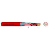 JB-H(St)H 1x2x0,8mm2 halogénmentes, árnyékolt lángálló tűzjelző vezeték Bd 300V piros