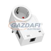 OBO OBO 5092824 FC-TAE-D Túlfeszültség Levezető Finecontroller telefonvédelemmel, 230V hófehér