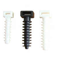 Beüthető kábelkötegelő tipli, UV-álló, fekete, d=8mm