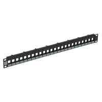 LEGRAND LEGRAND 632790 üres keystone patch panel 1U-19" árnyékolatlan (UTP) 24xRJ45 port fogadására fekete Linkeo