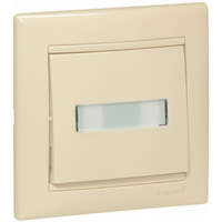 LEGRAND LEGRAND 774117 Valena egypólusú nyomó címketartóval, jelzőfénnyel, 12V, elefántcsont