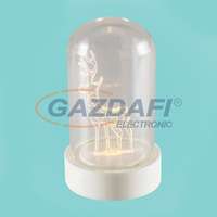 HOME HOME CDM 9/R LED-es asztali dísz üvegbúrával, szarvas, meleg fehér világítás, 5.5x9 cm