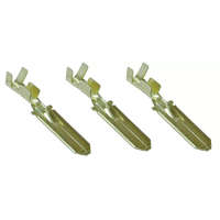 TRACON TRACON CS6B Szig.tlen rátolható csatlakozó csap, sárgaréz, rögz.csapos 6,3×0,8mm, 1-2,5mm2