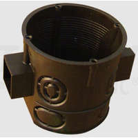 TRACON TRACON D60SM Perforált szerelvénydoboz süllyesztett,mély,sorolható,fekete 64×61mm