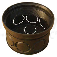 TRACON TRACON D70 Perforált kötődoboz süllyesztett, fekete 70×45mm